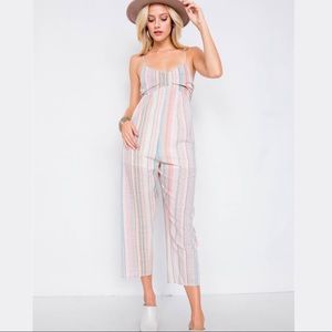 Striped Pastel LeLis Jumpsuit
